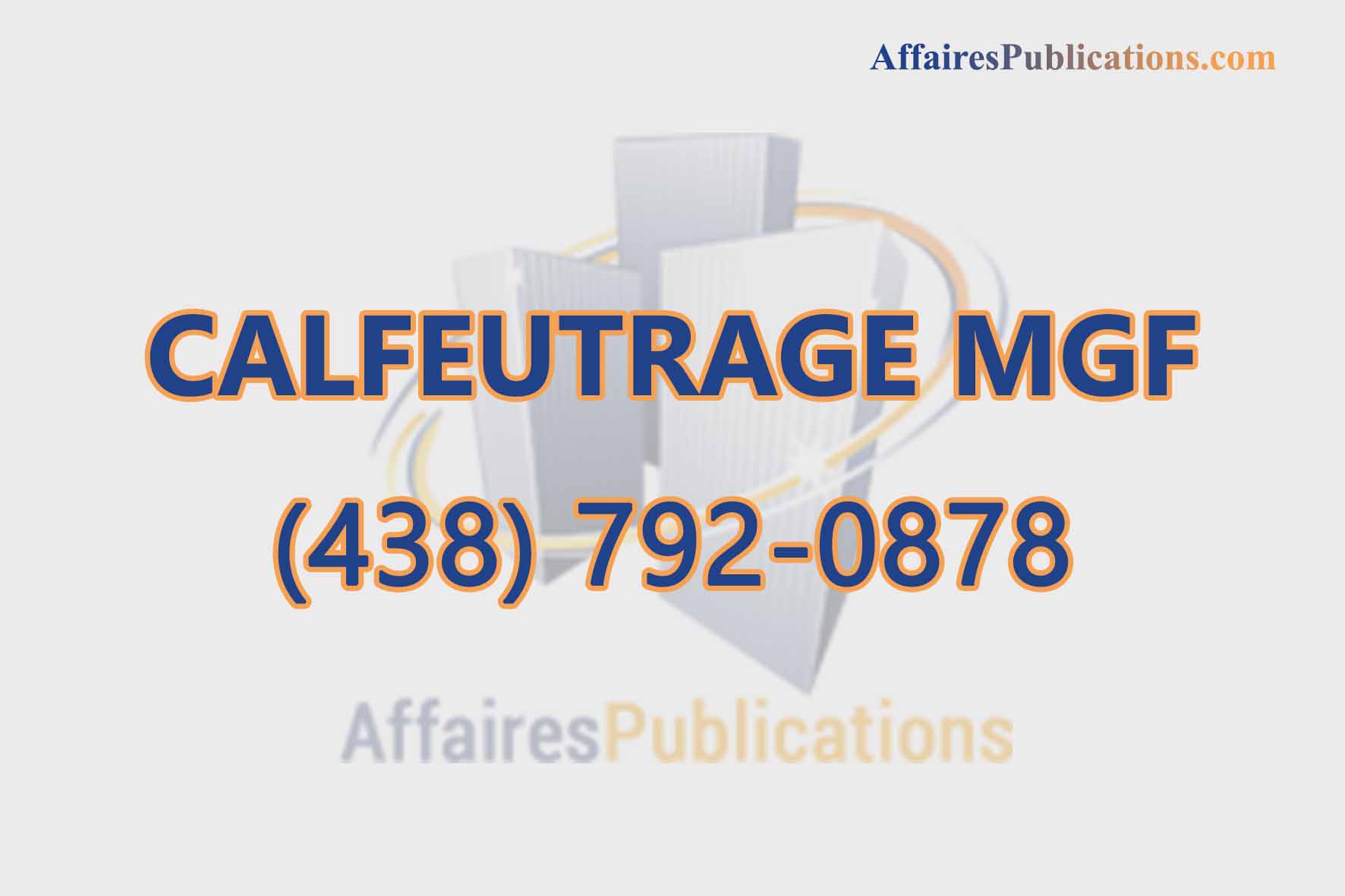 CALFEUTRAGE MGF