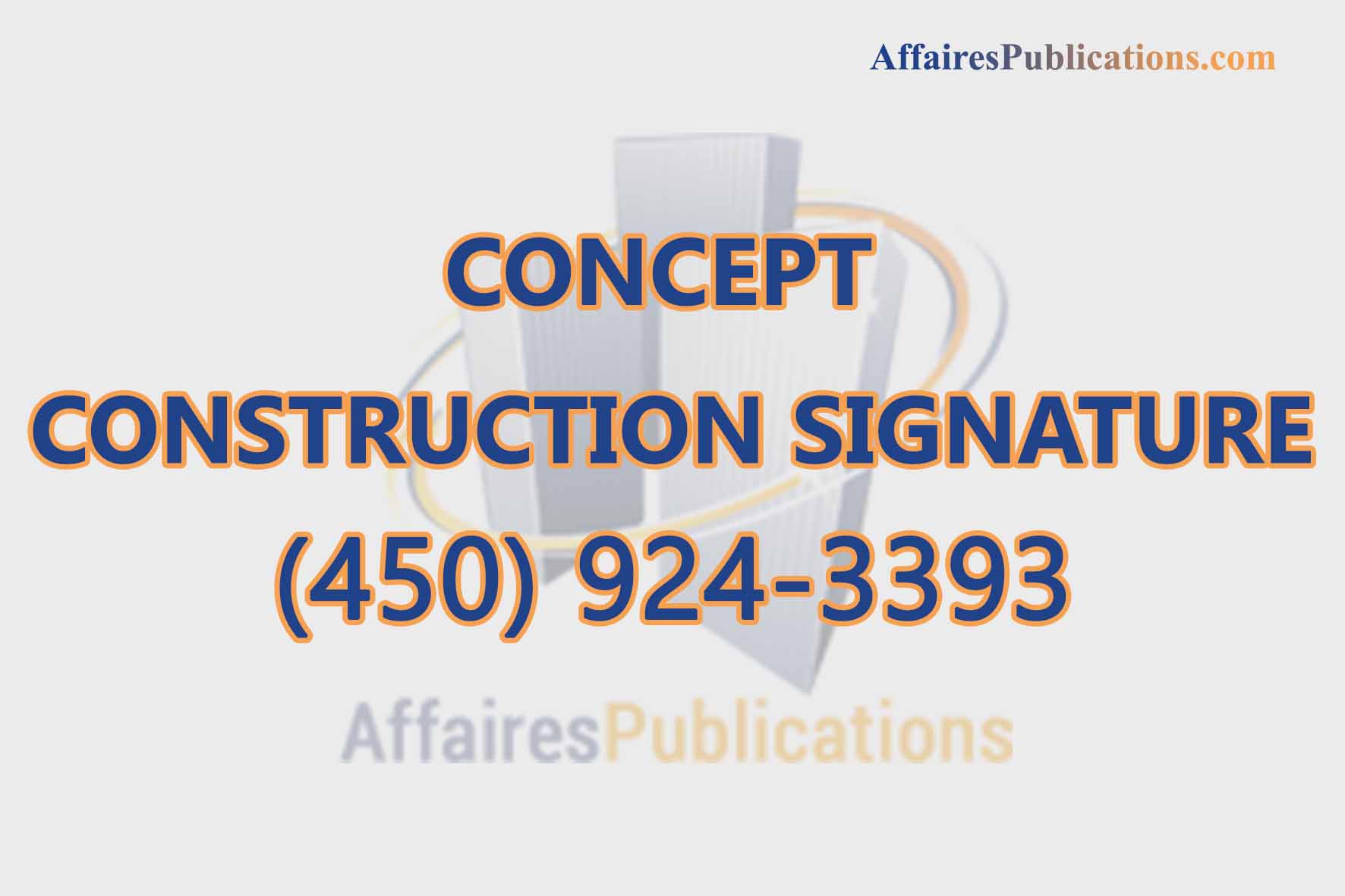 CONCEPT CONSTRUCTION SIGNATURE