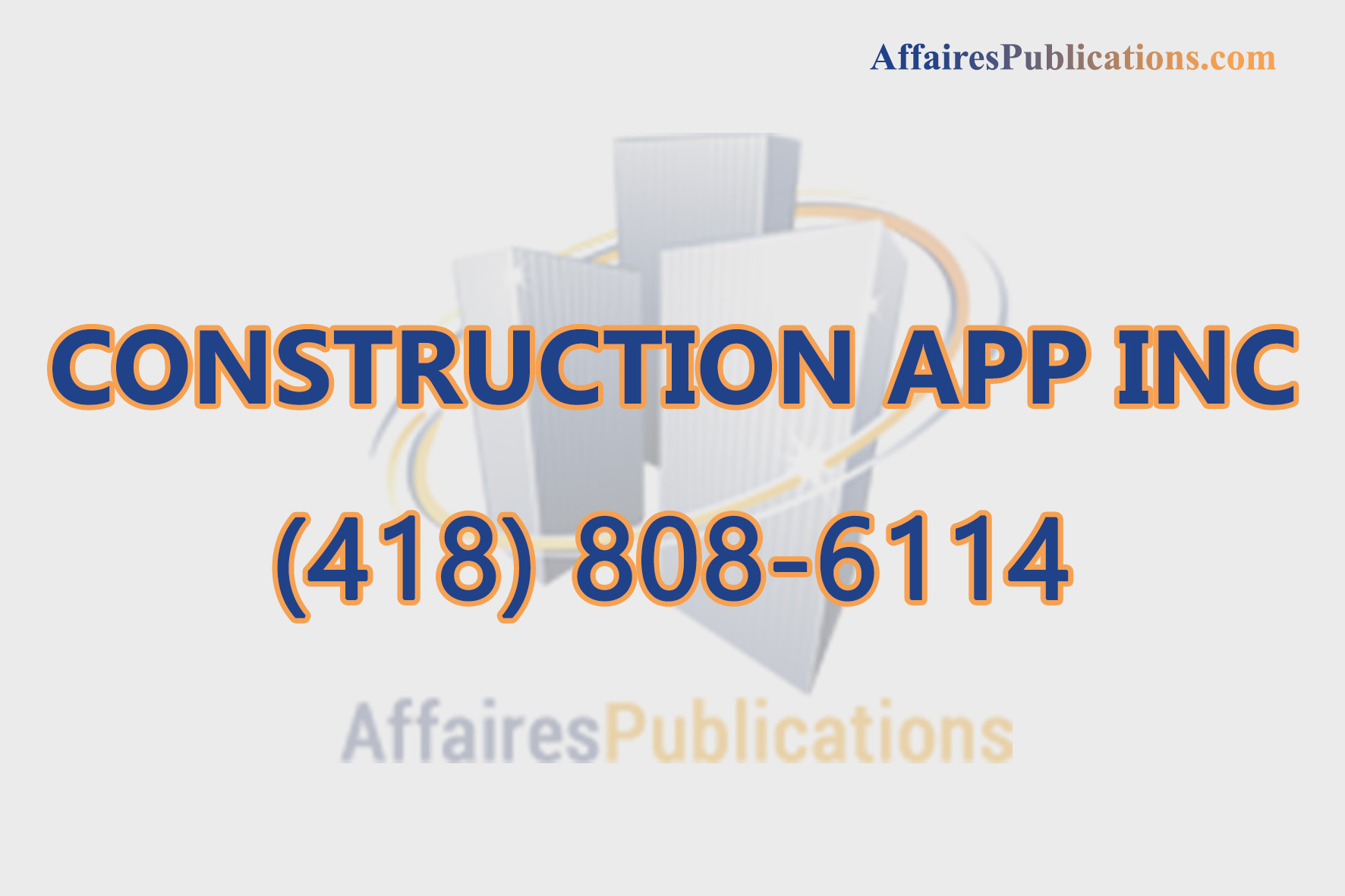 CONSTRUCTION APP INC