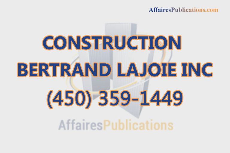 CONSTRUCTION BERTRAND LAJOIE