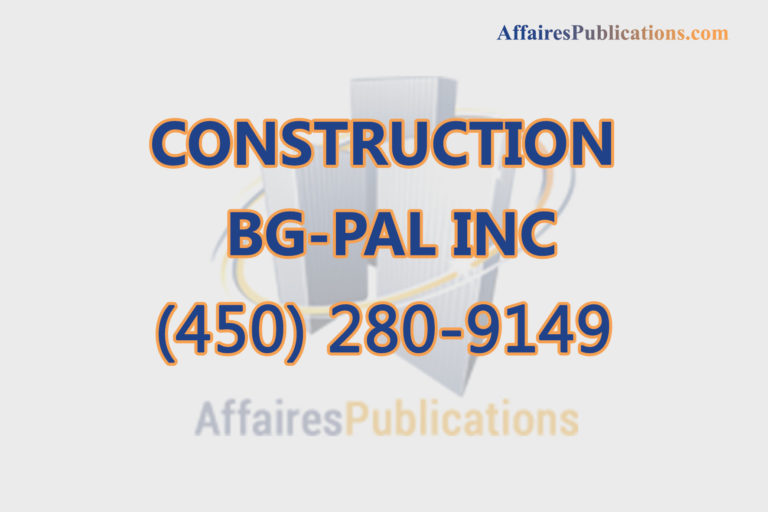 CONSTRUCTION BG-PAL INC