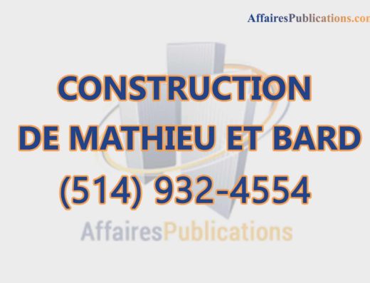CONSTRUCTION DE MATHIEU ET BARD