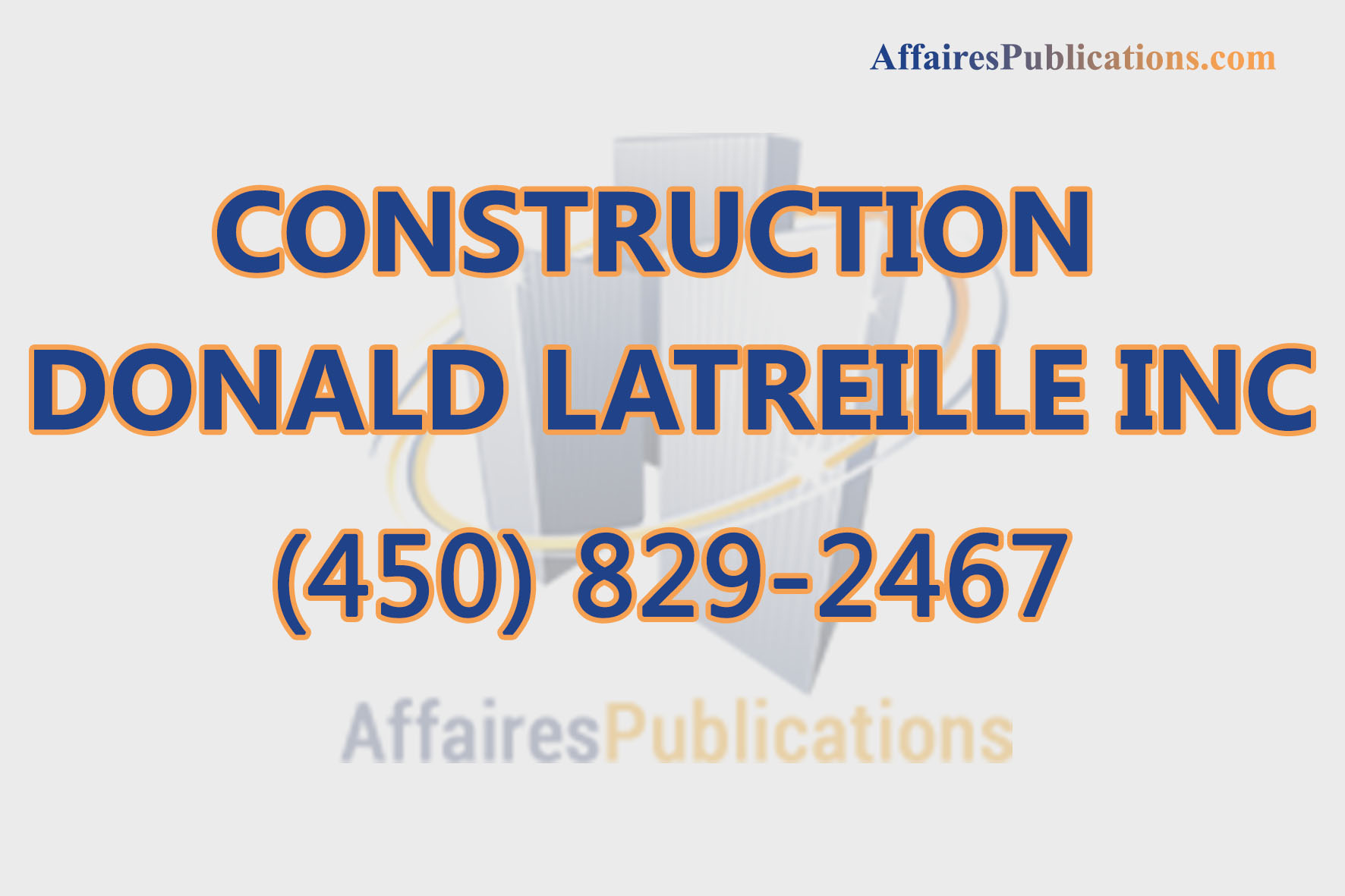 CONSTRUCTION DONALD LATREILLE