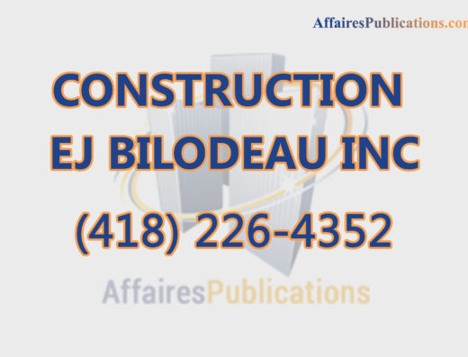 CONSTRUCTION EJ BILODEAU INC