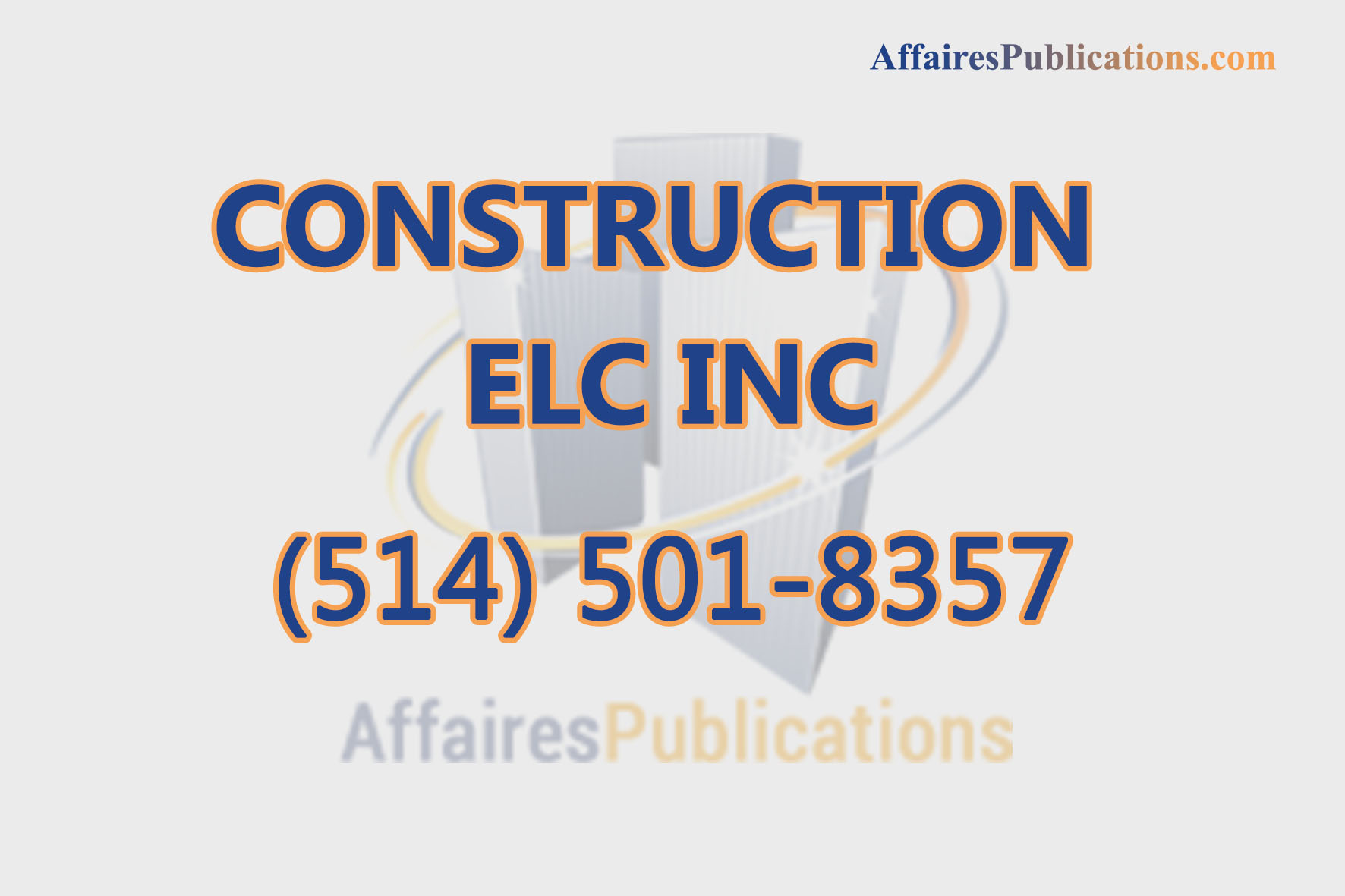 CONSTRUCTION ELC INC