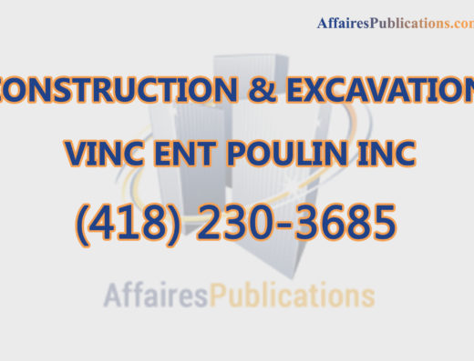 CONSTRUCTION & EXCAVATION VINC ENT POULIN INC