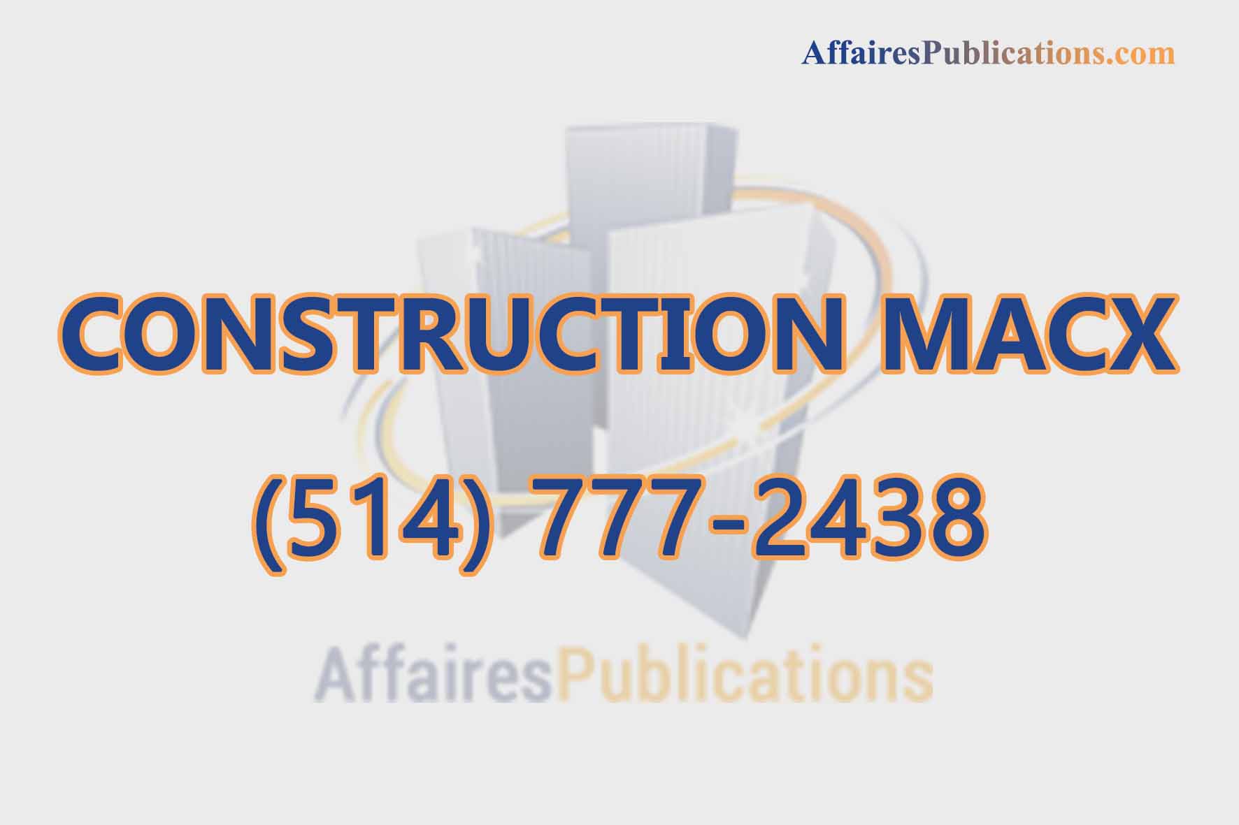CONSTRUCTION MACX INC