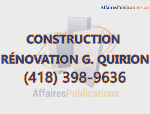 CONSTRUCTION RÉNOVATION G. QUIRION