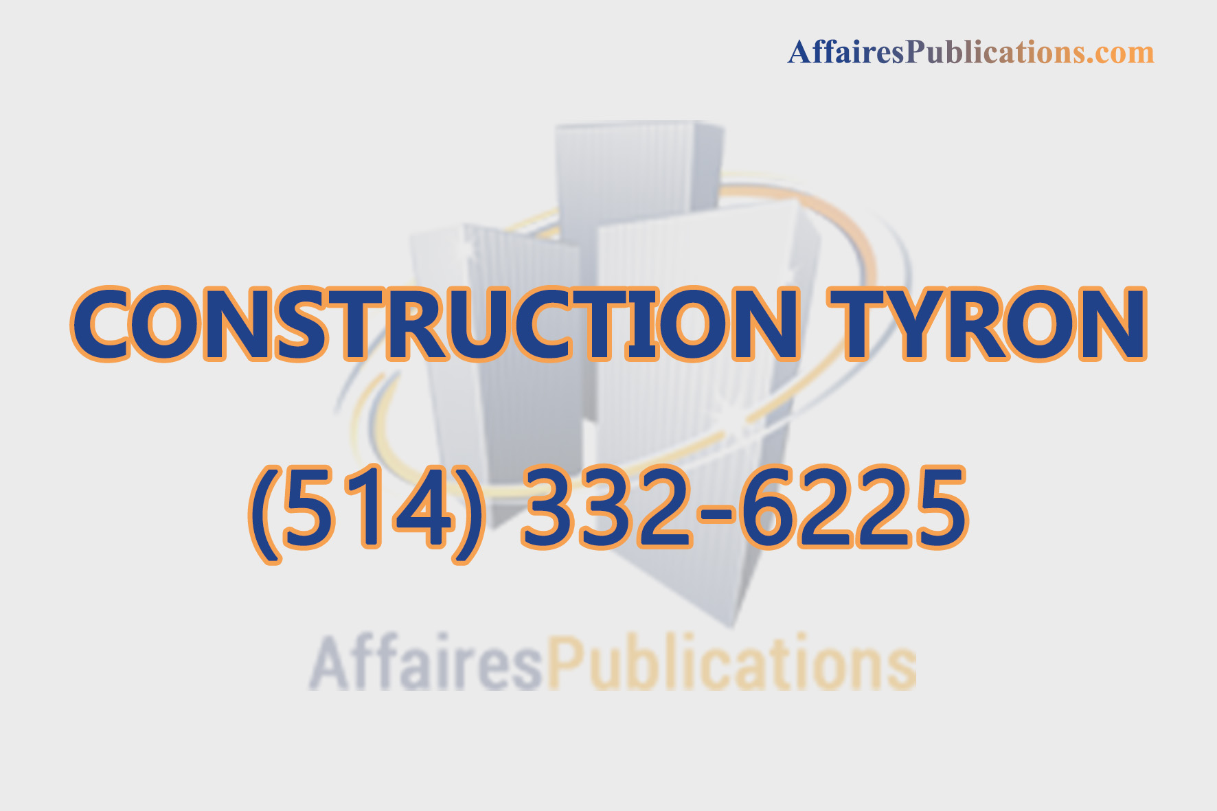 CONSTRUCTION TYRON INC