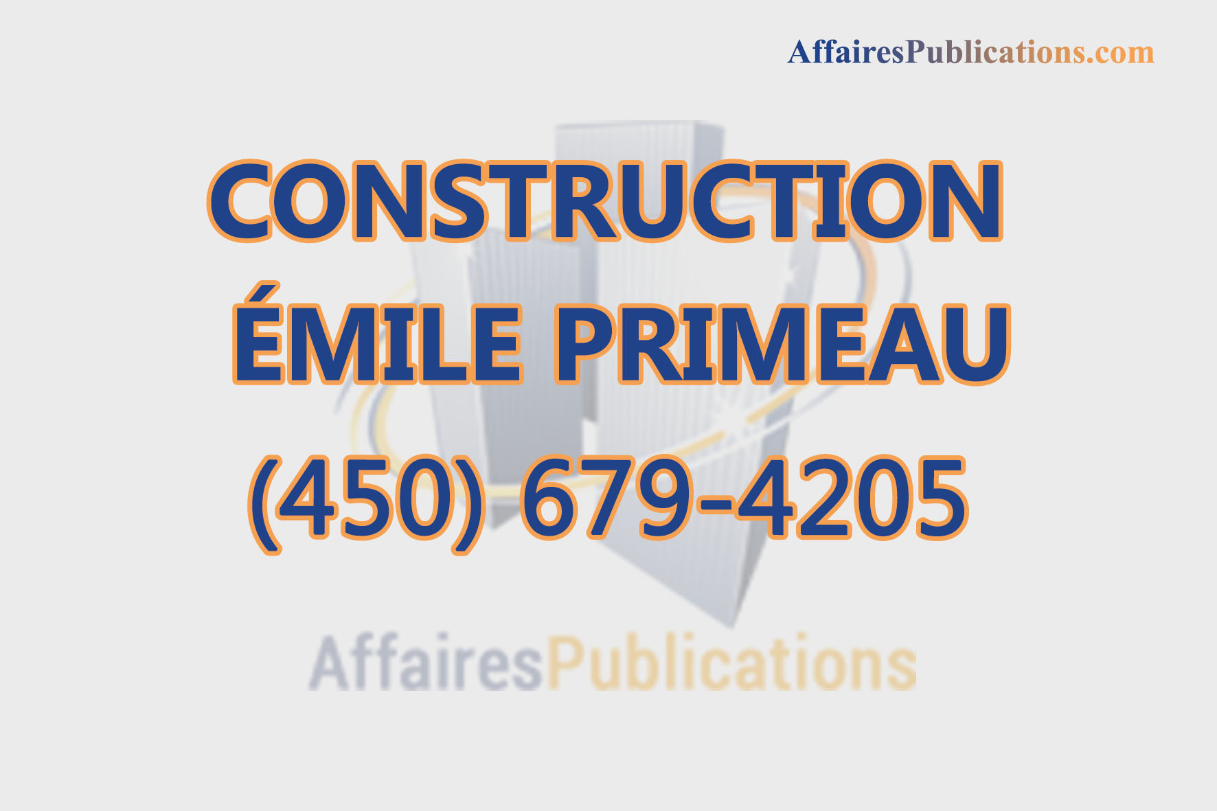 CONSTRUCTION ÉMILE PRIMEAU