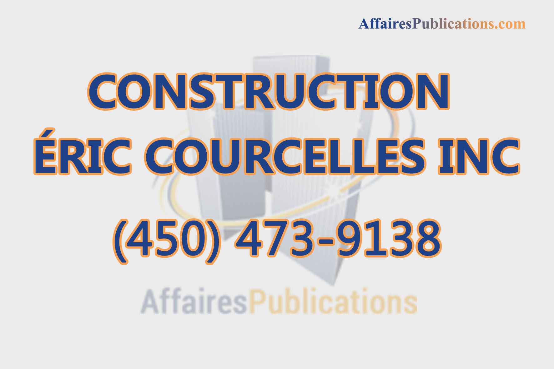 CONSTRUCTION ÉRIC COURCELLES