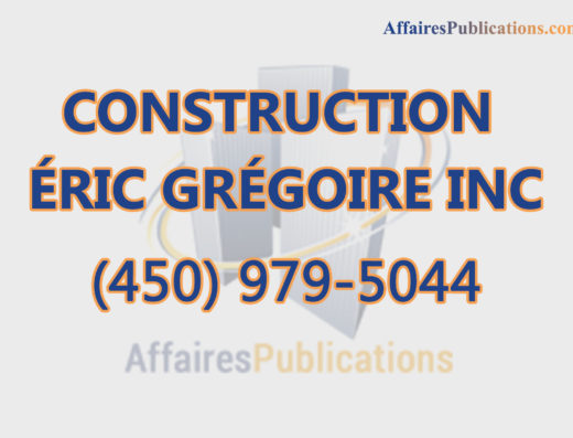 CONSTRUCTION ÉRIC GRÉGOIRE INC