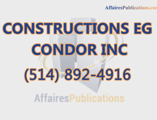 CONSTRUCTIONS EG CONDOR INC