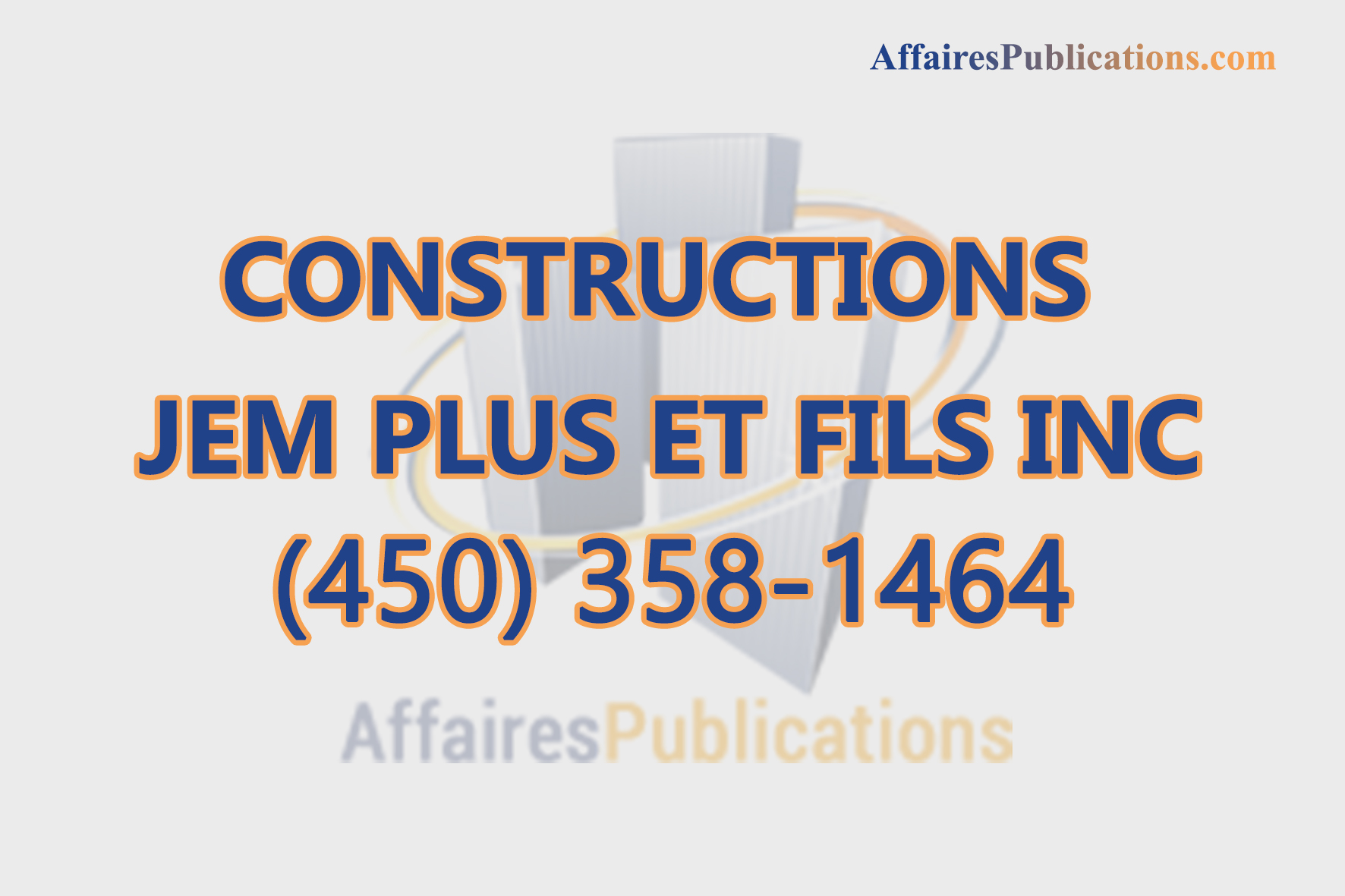 CONSTRUCTIONS JEM PLUS ET FILS