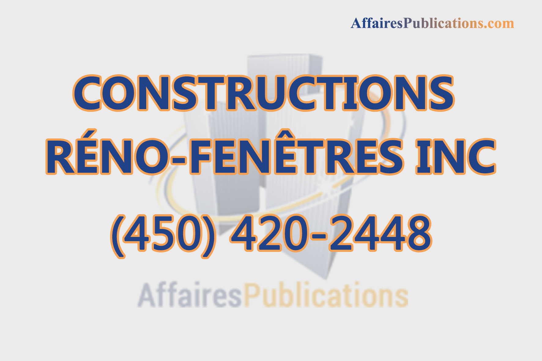 CONSTRUCTIONS RÉNO-FENÊTRES