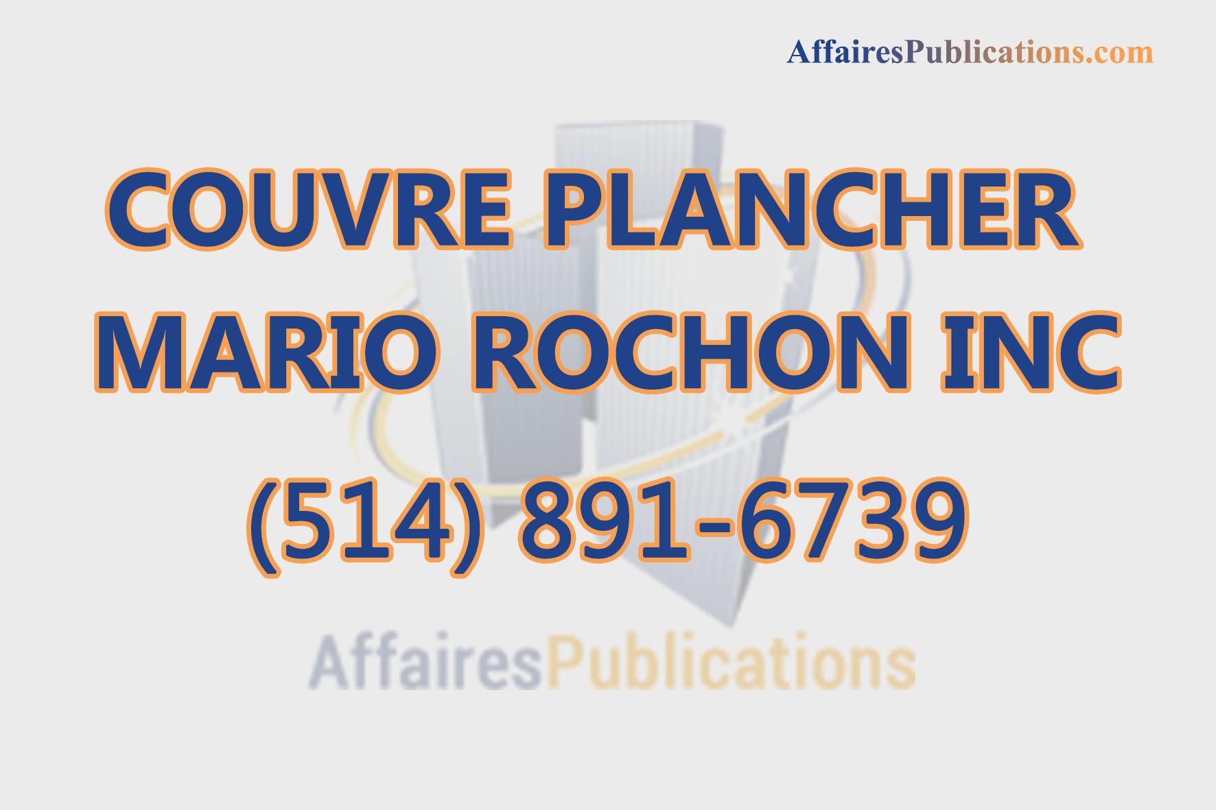 COUVRE PLANCHER MARIO ROCHON