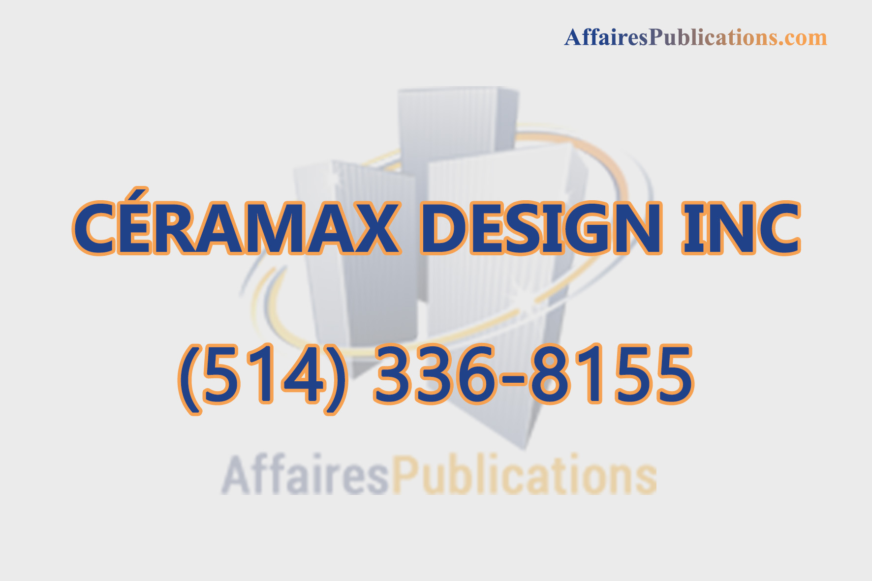 CÉRAMAX DESIGN INC