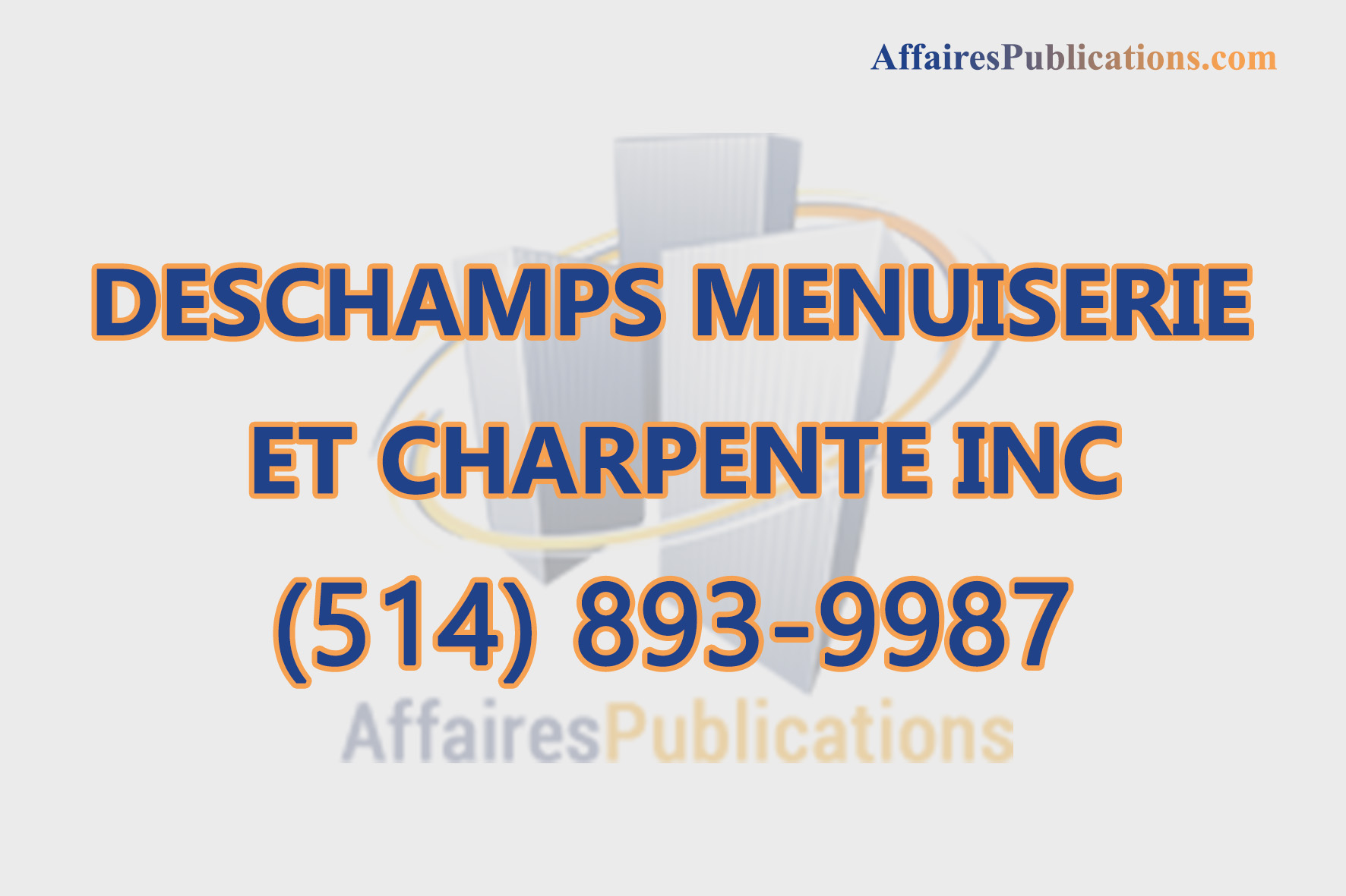DESCHAMPS MENUISERIE ET CHARPENTE INC