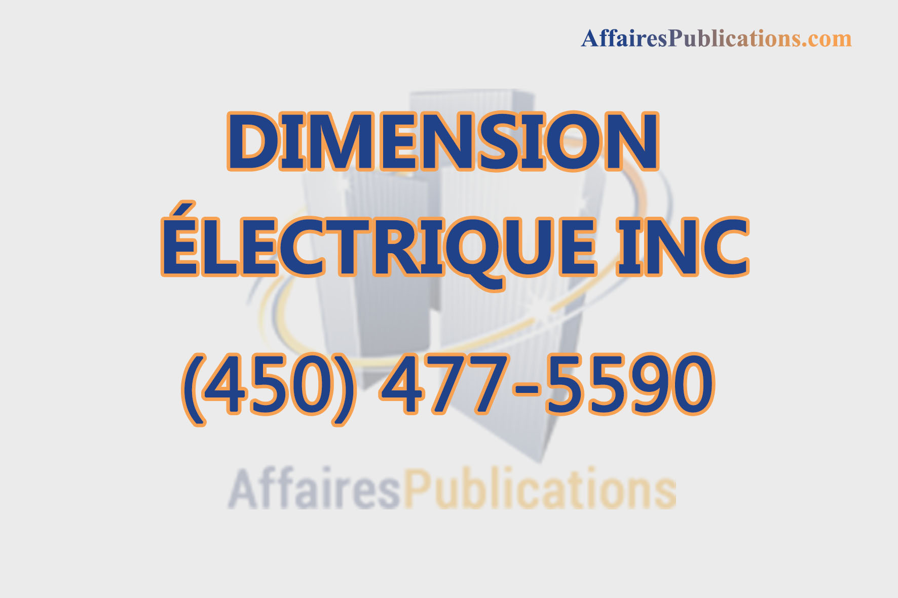 DIMENSION ÉLECTRIQUE INC