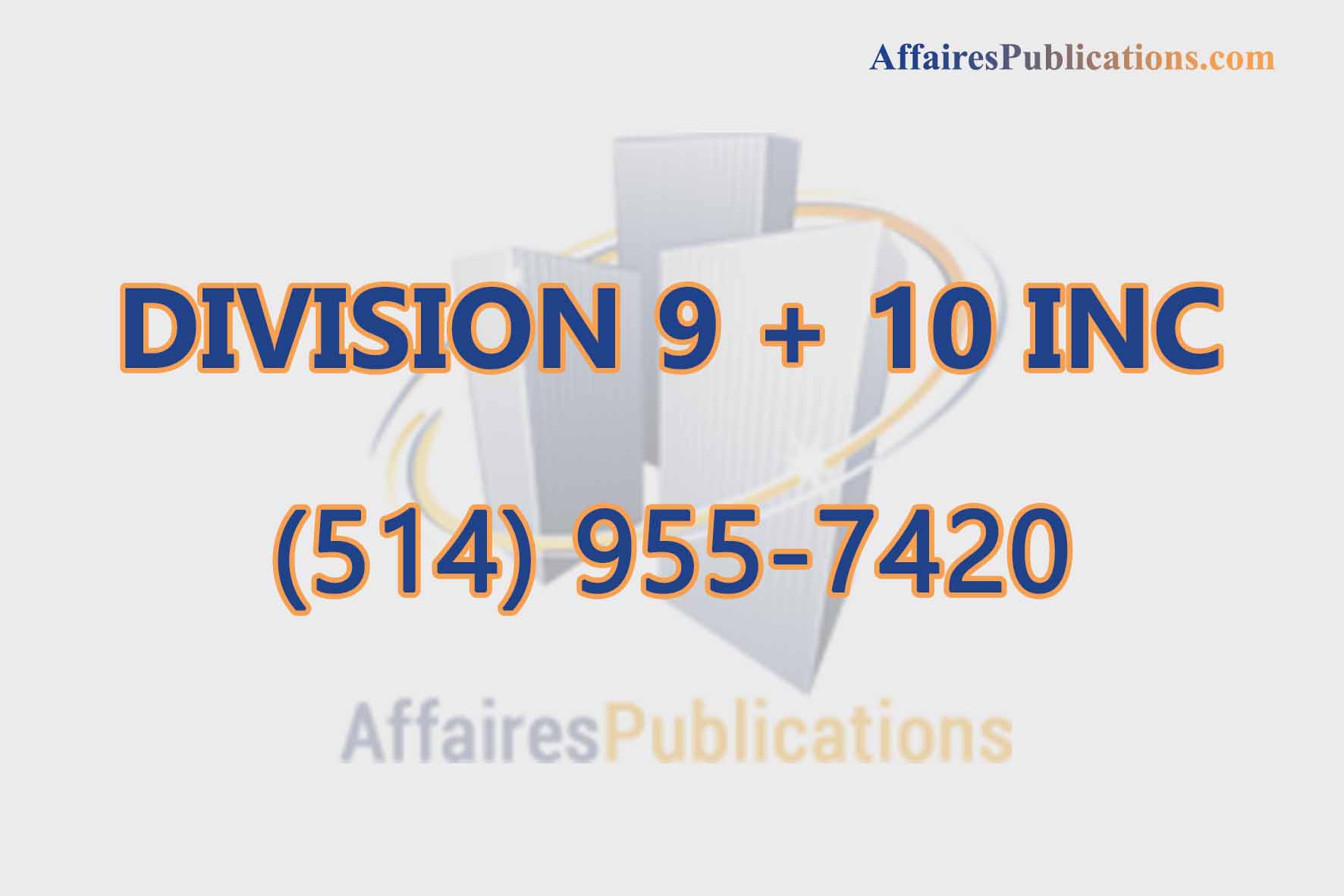 DIVISION 9 + 10 INC