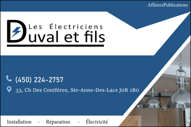 DUVAL ÉLECTRICIENS ET FILS