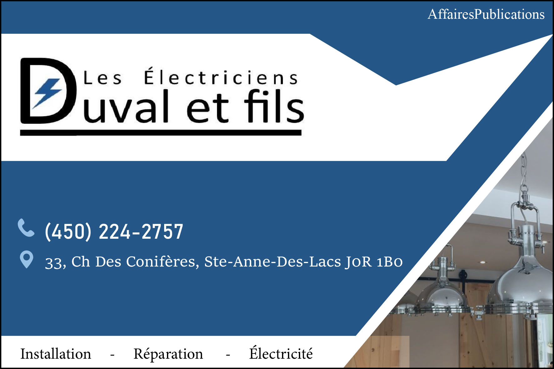 DUVAL ÉLECTRICIENS ET FILS