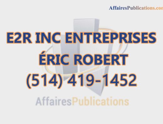 E2R INC ENTREPRISES ÉRIC ROBERT