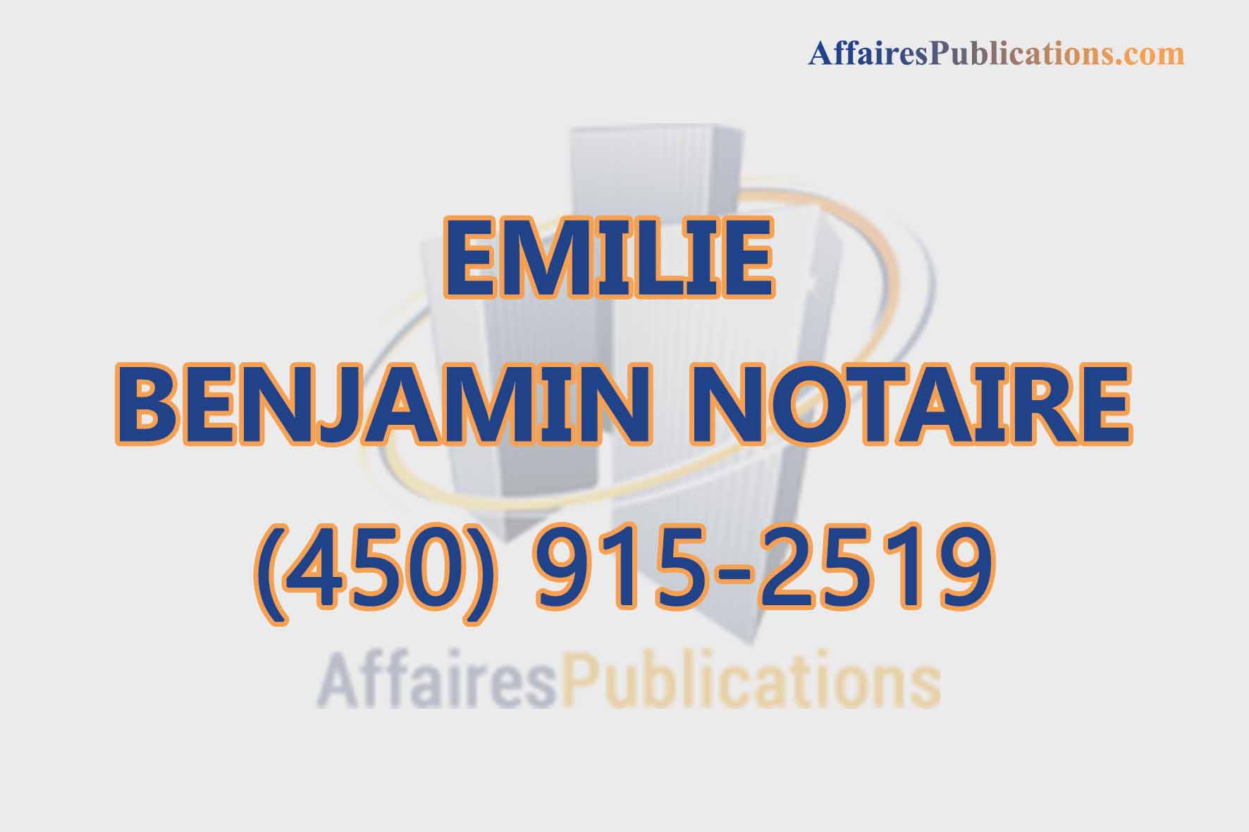 EMILIE BENJAMIN NOTAIRE