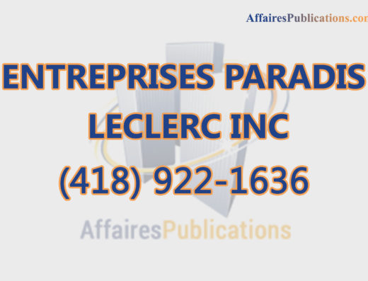 ENTREPRISES PARADIS LECLERC INC
