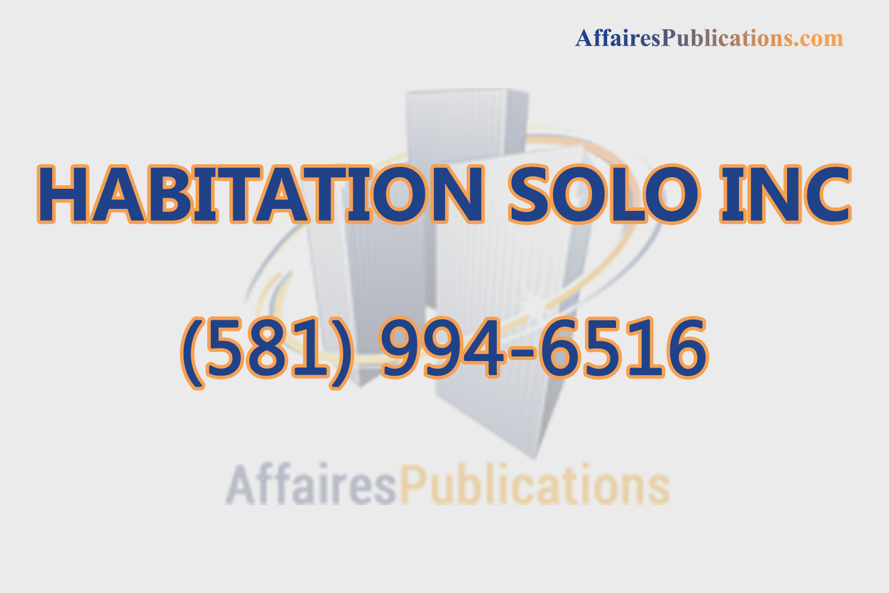 HABITATION SOLO INC