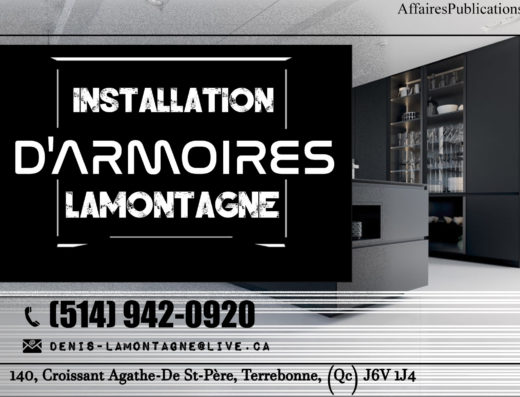 INSTALLATION D&rsquo;ARMOIRES LAMONTAGNE