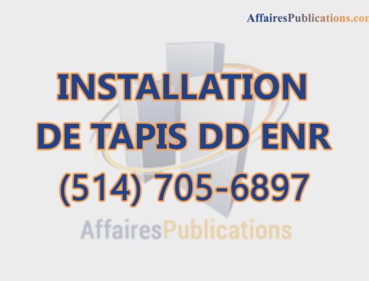 INSTALLATION DE TAPIS DD ENR