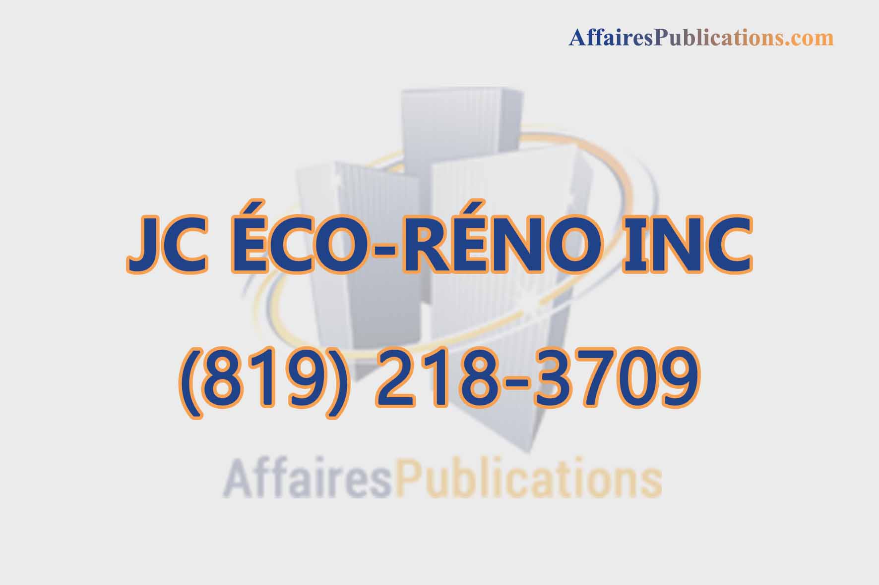 JC ÉCO-RÉNO INC