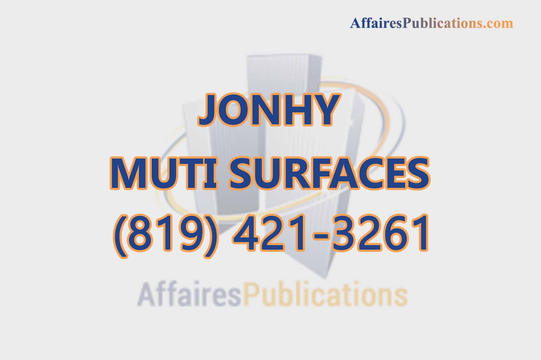 JONHY MUTI SURFACES ENR
