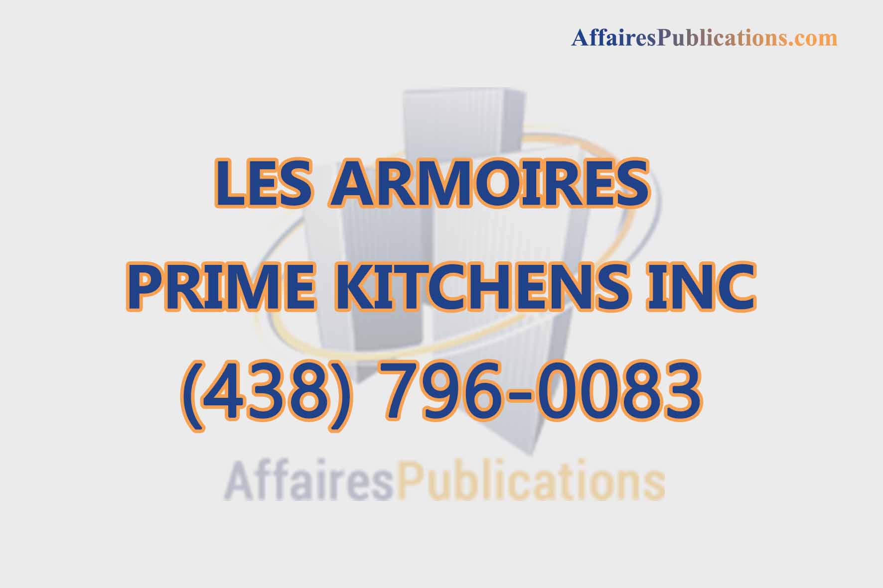 LES ARMOIRES PRIME KITCHENS INC