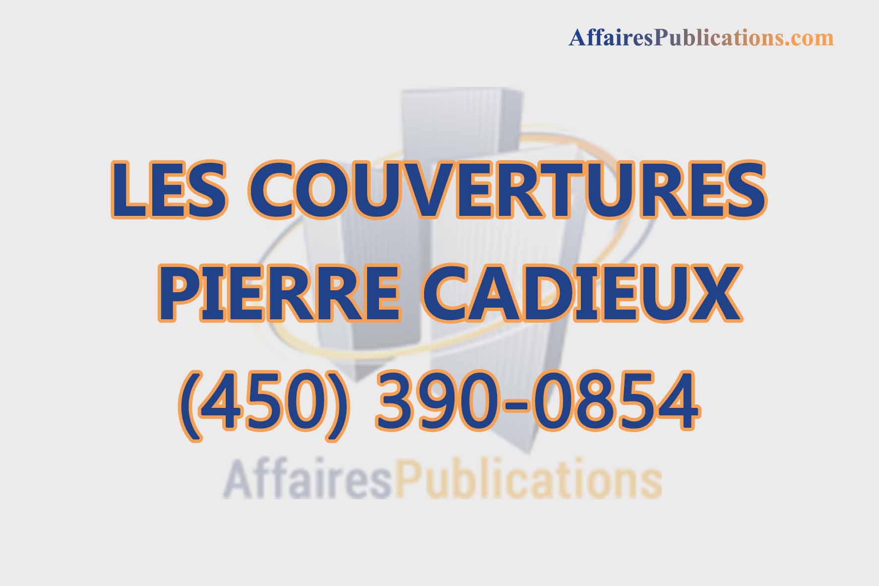 LES COUVERTURES PIERRE CADIEUX