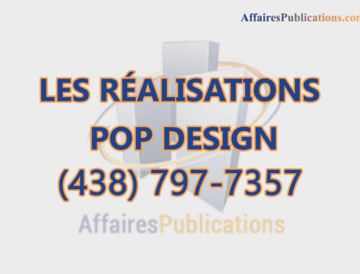 LES RÉALISATIONS POP DESIGN