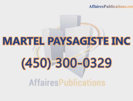 MARTEL PAYSAGISTE INC