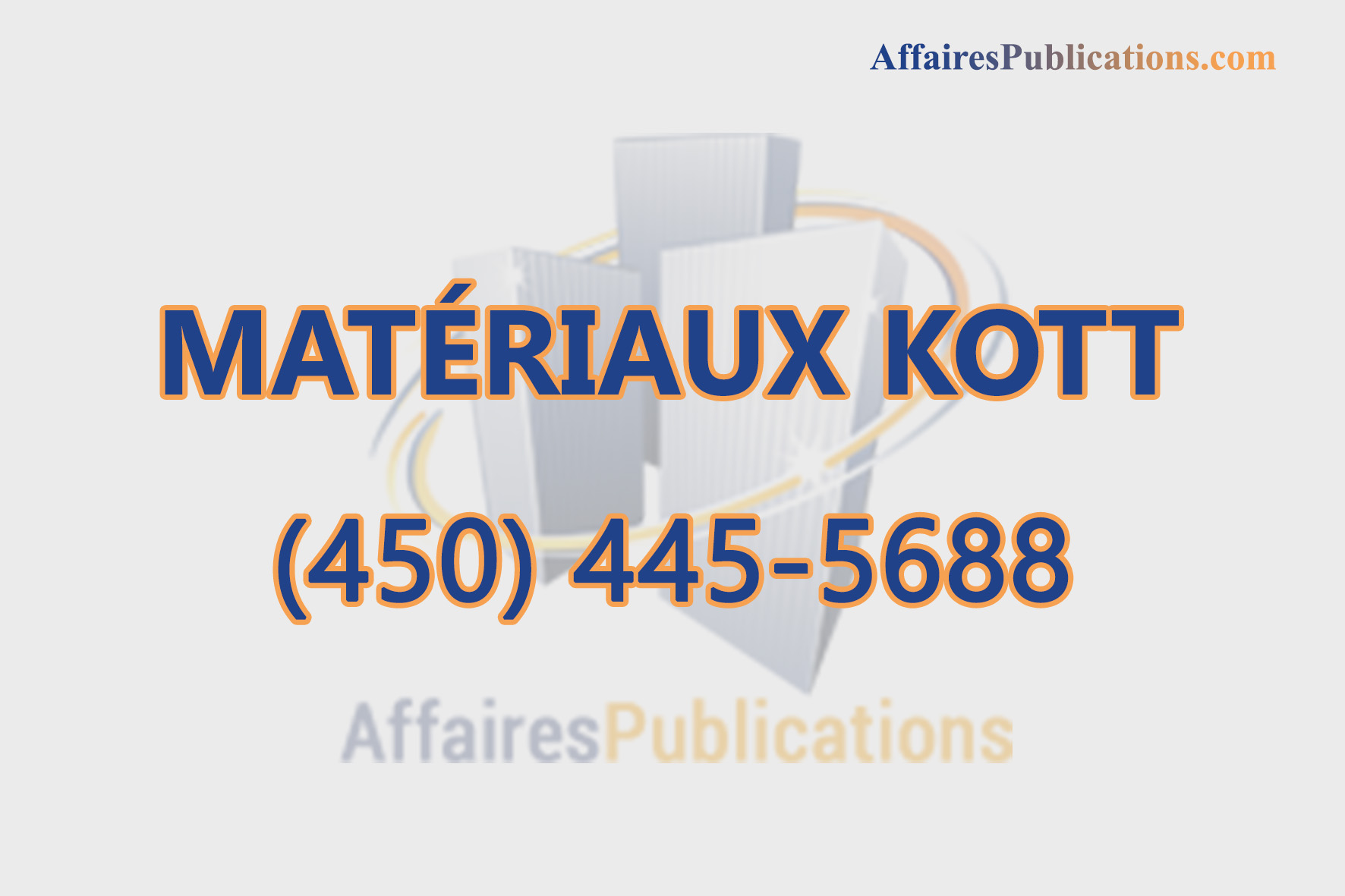 MATÉRIAUX KOTT