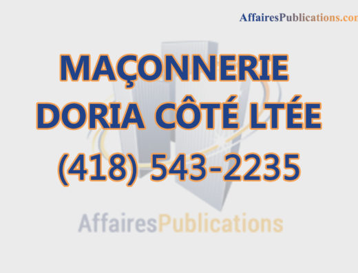 MAÇONNERIE DORIA CÔTÉ LTÉE