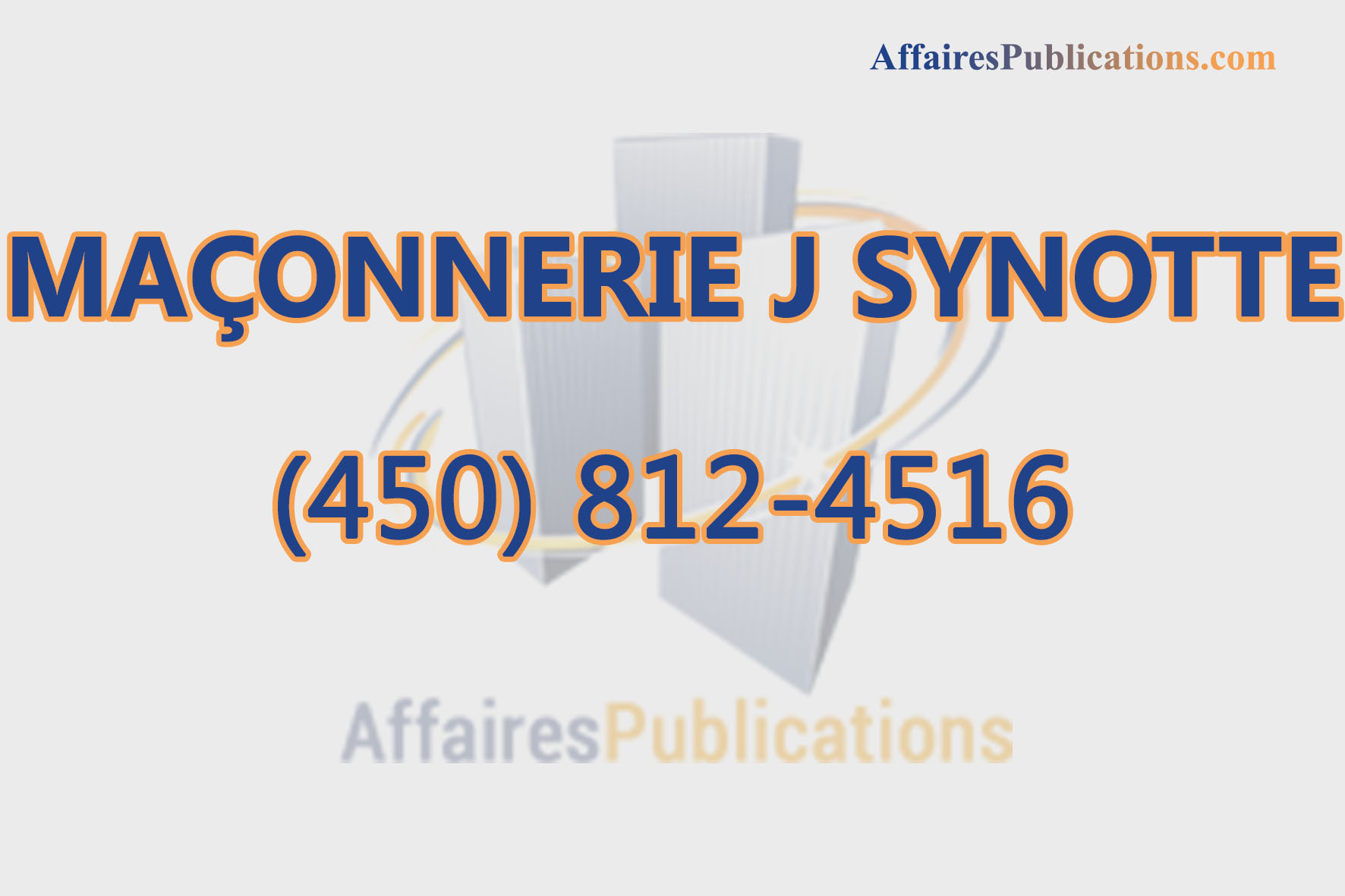 MAÇONNERIE J SYNOTTE