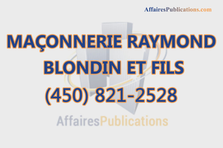 MAÇONNERIE RAYMOND BLONDIN ET FILS INC