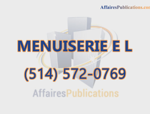 MENUISERIE E L