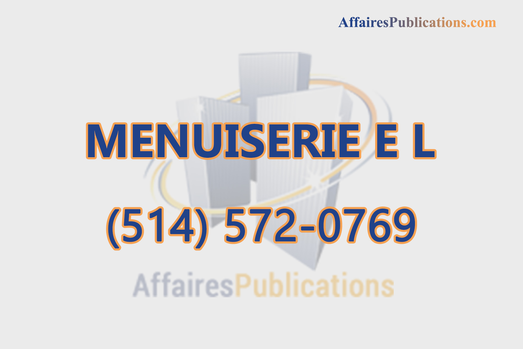 MENUISERIE E L