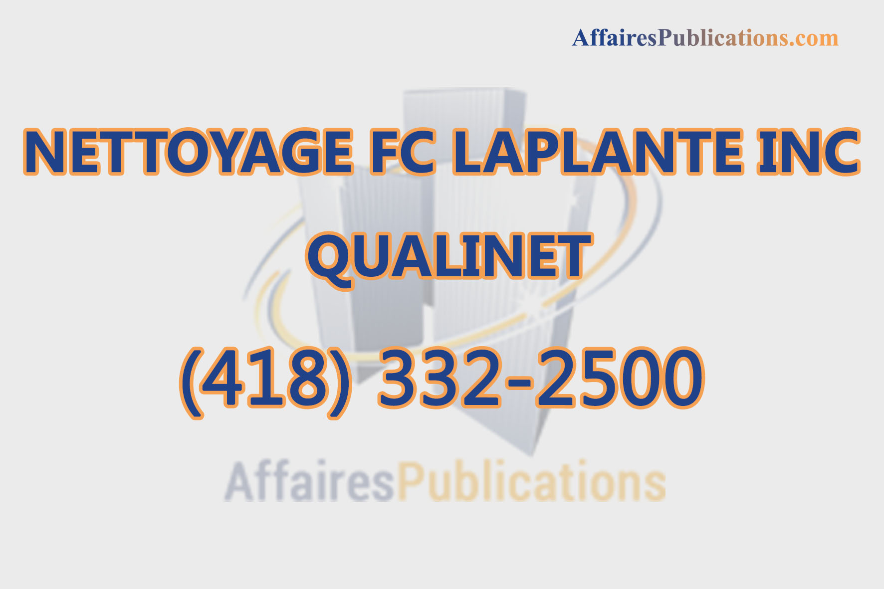 NETTOYAGE FC LAPLANTE INC QUALINET