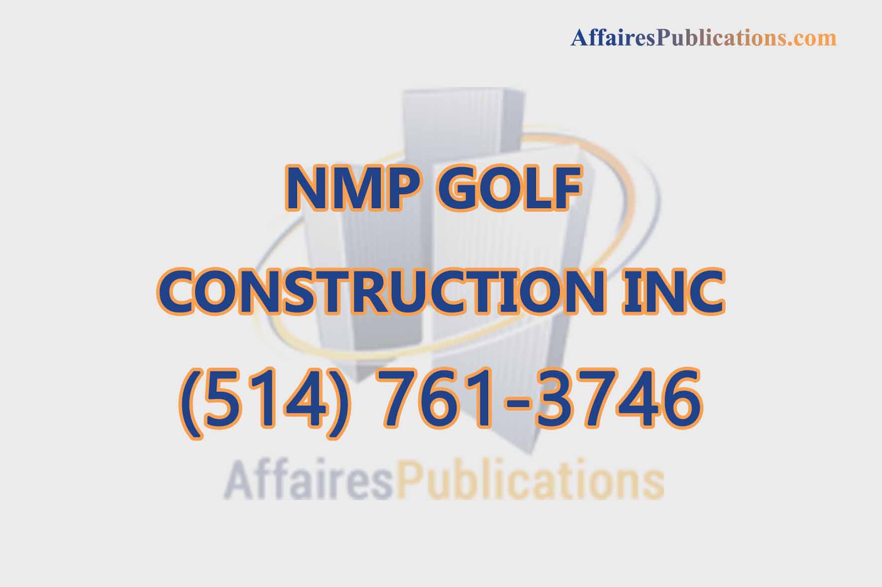 NMP GOLF CONSTRUCTION INC