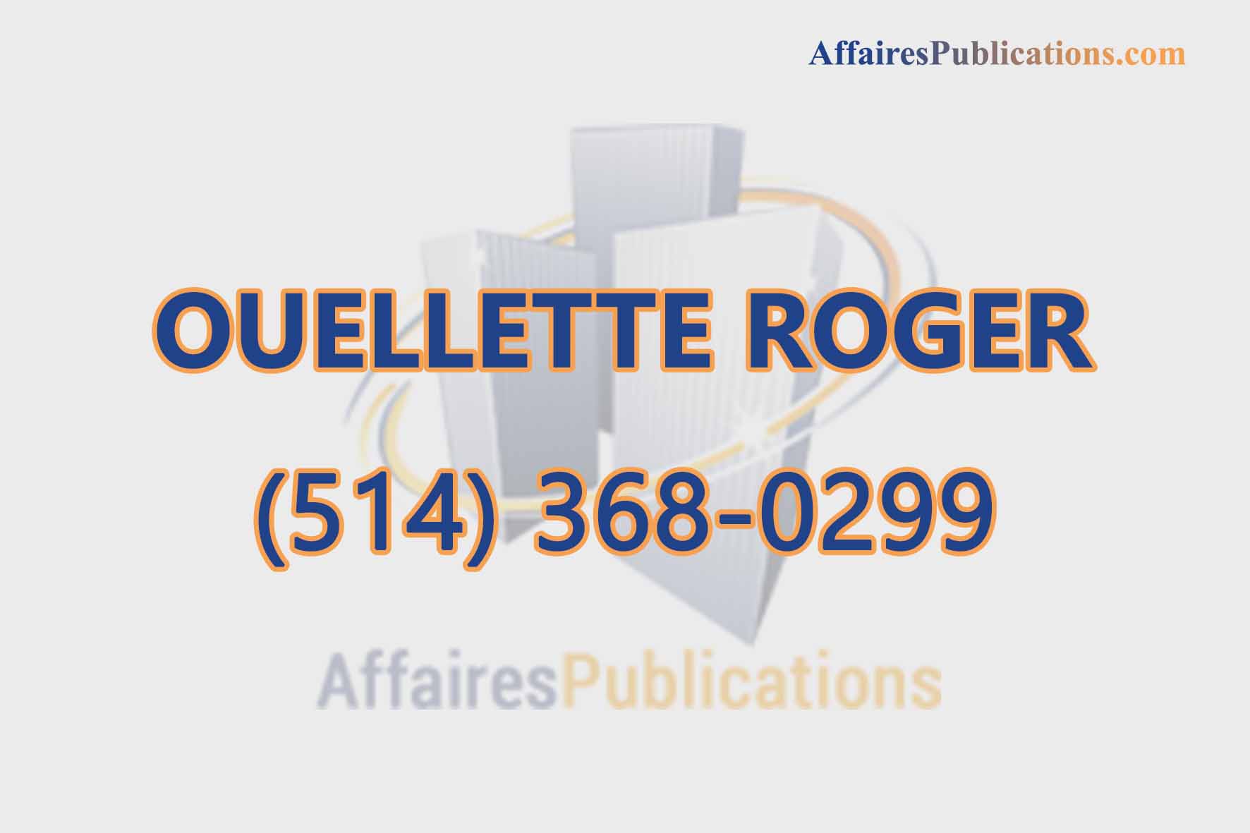 OUELLETTE ROGER