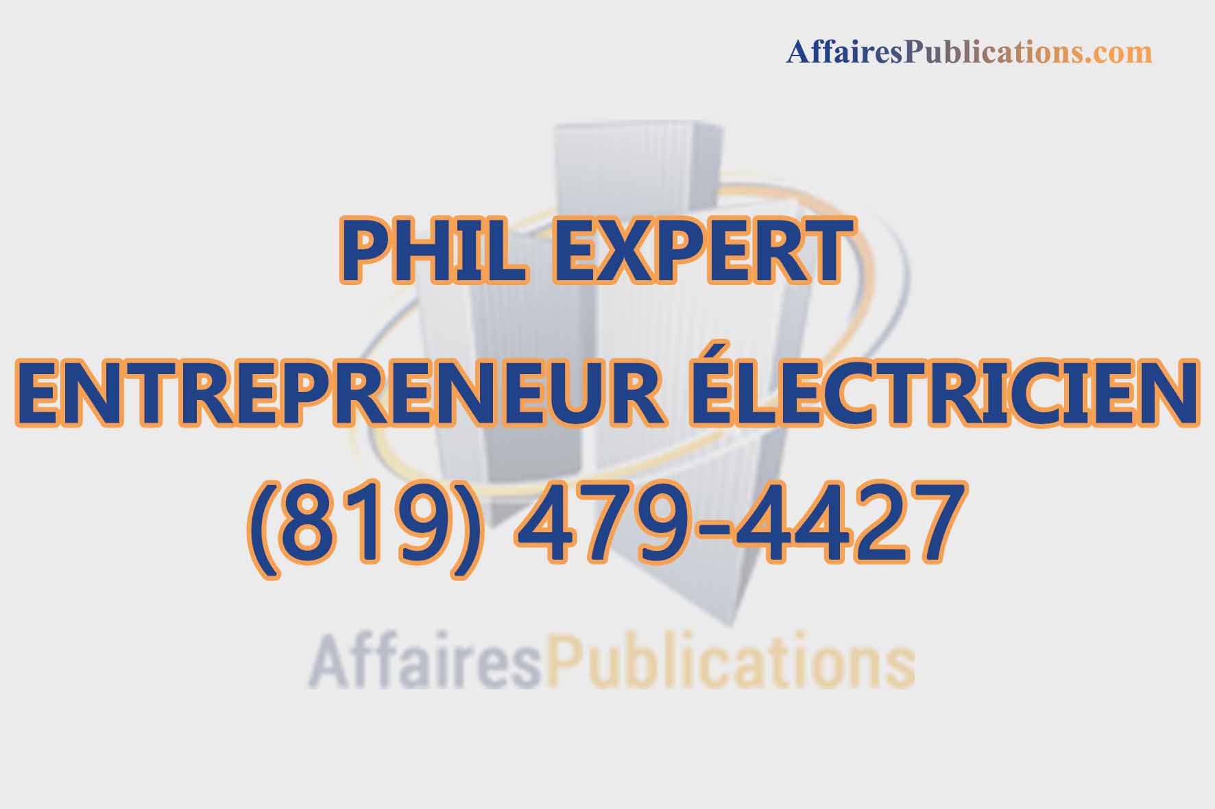 PHIL EXPERT ENTREPRENEUR ÉLECTRICIEN