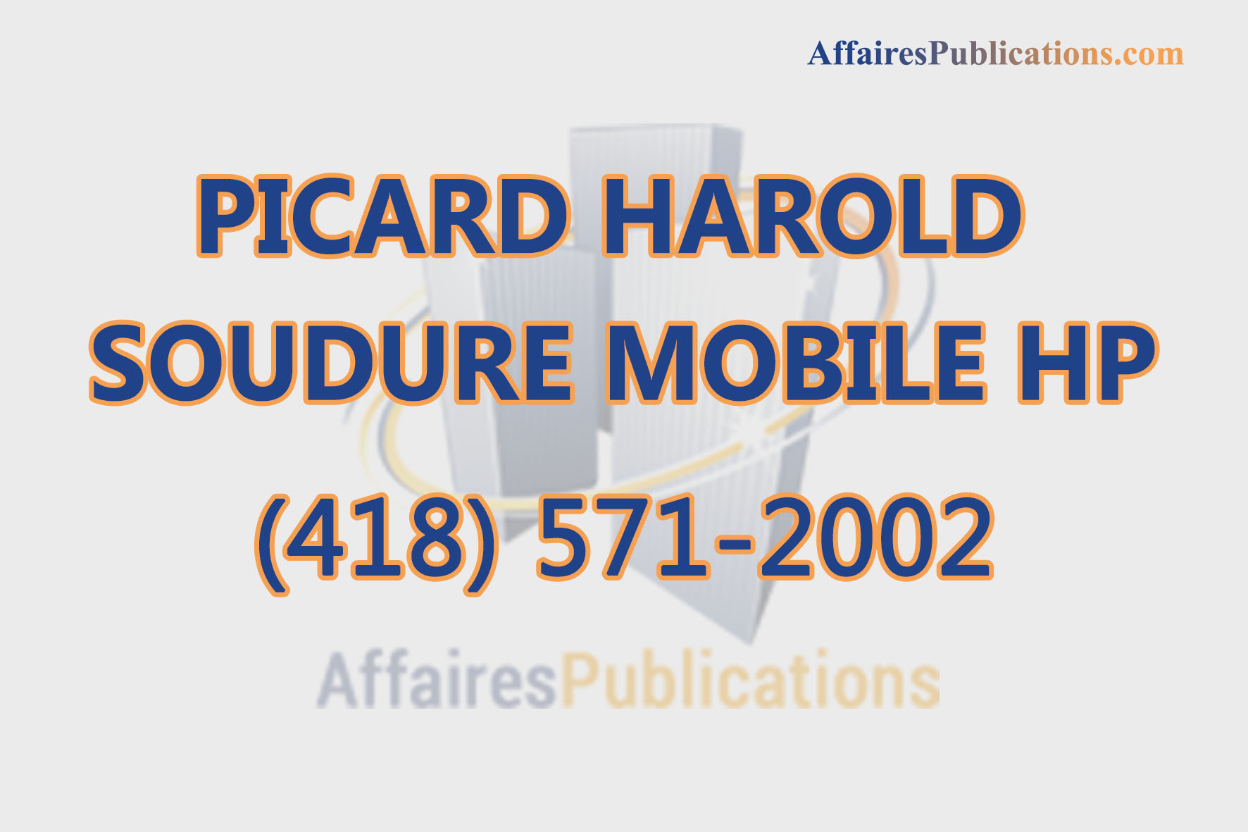 PICARD HAROLD SOUDURE MOBILE HP
