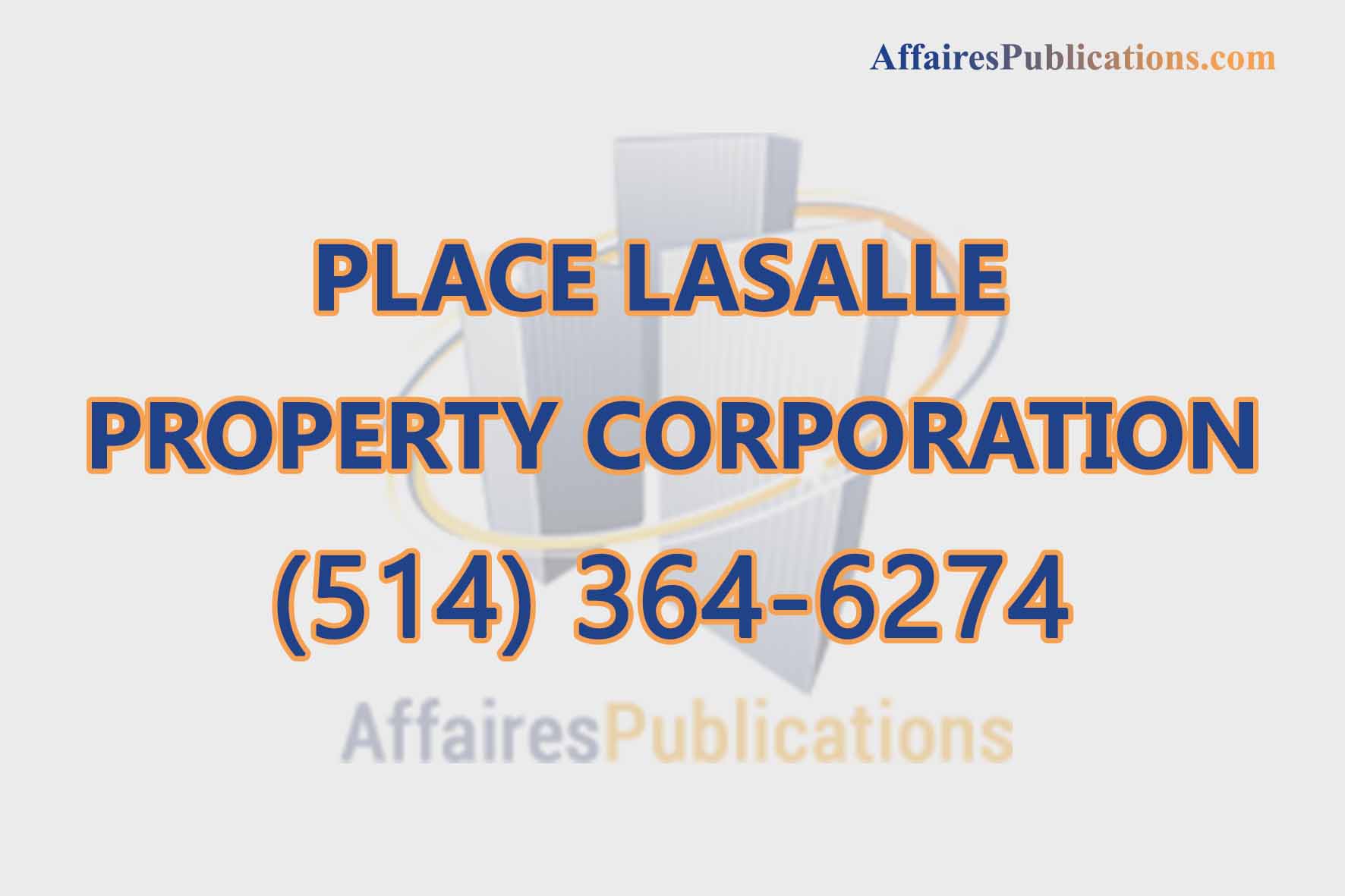 PLACE LASALLE PROPERTY CORPORATION